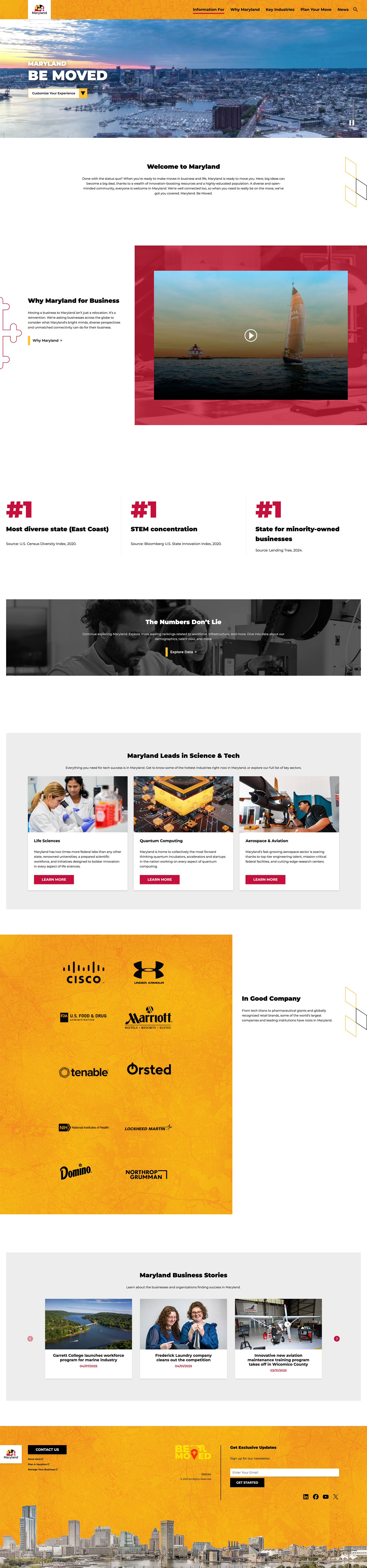 Business Maryland homepage