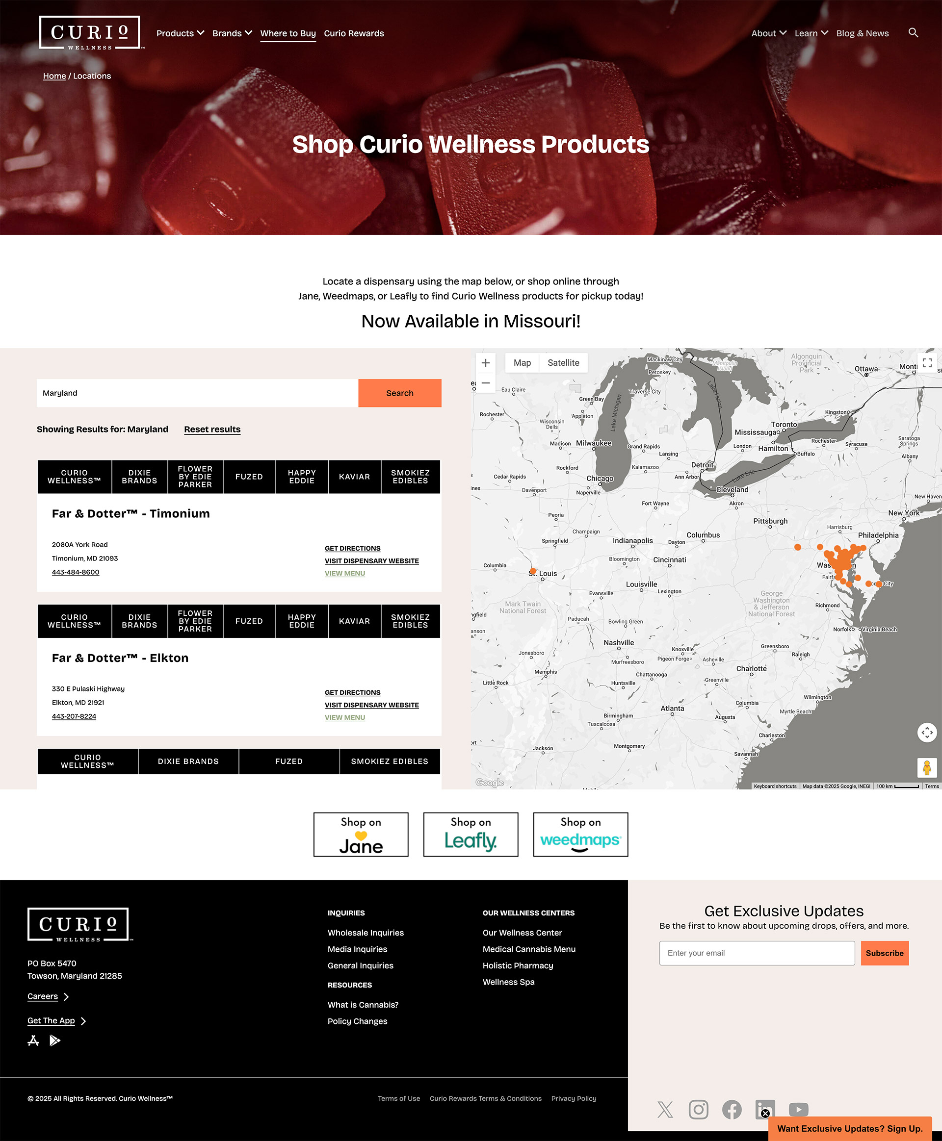 Curio Wellness where to buy