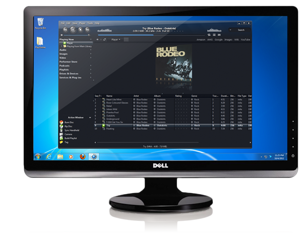 JRiver Media Center UI design