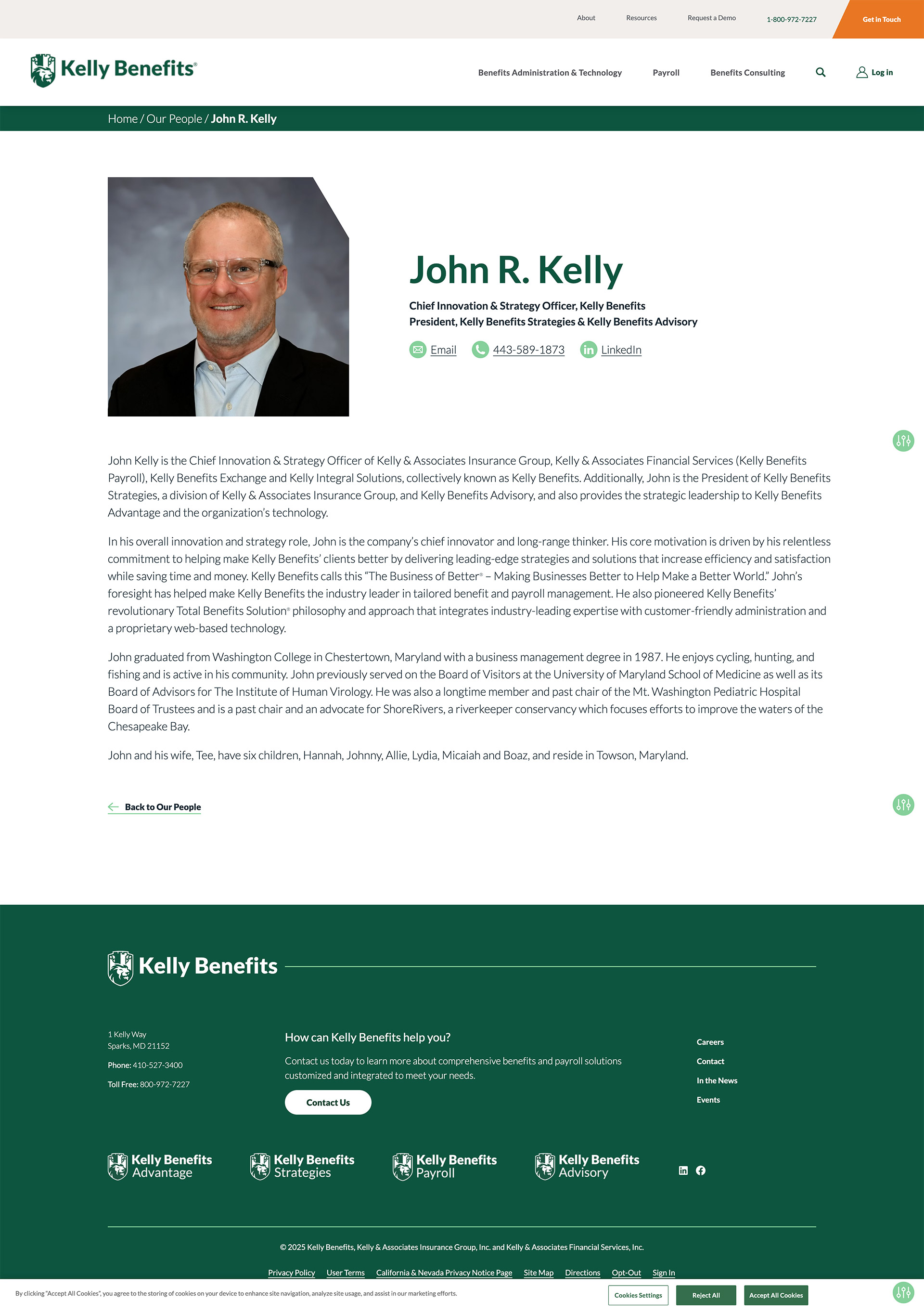 Kelly Benefits team member