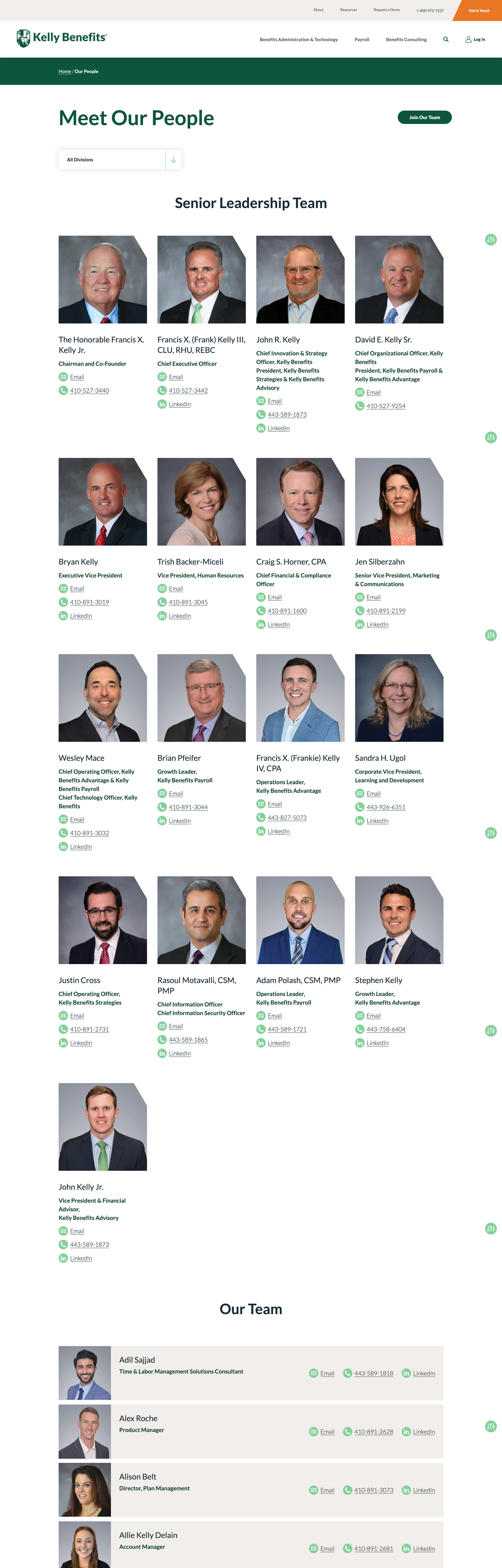 Kelly Benefits our people