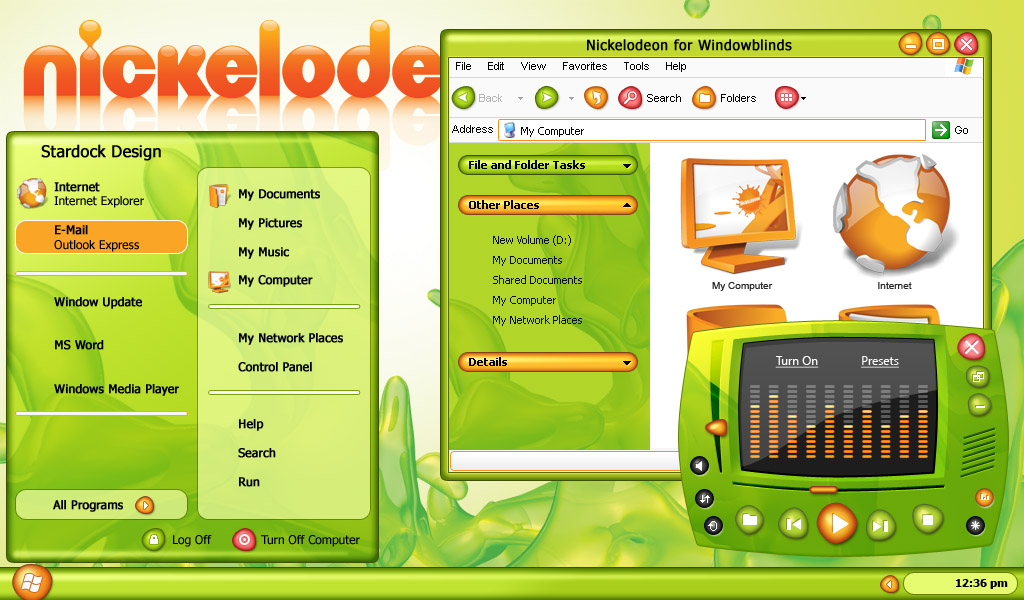 Nickelodeon desktop theme 1