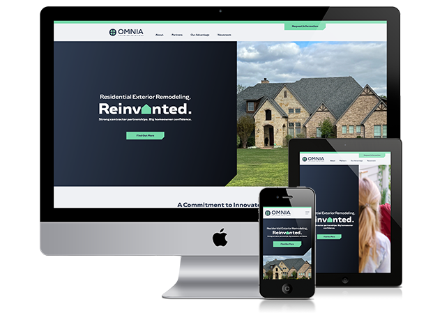 Omnia Exterior Solutions website