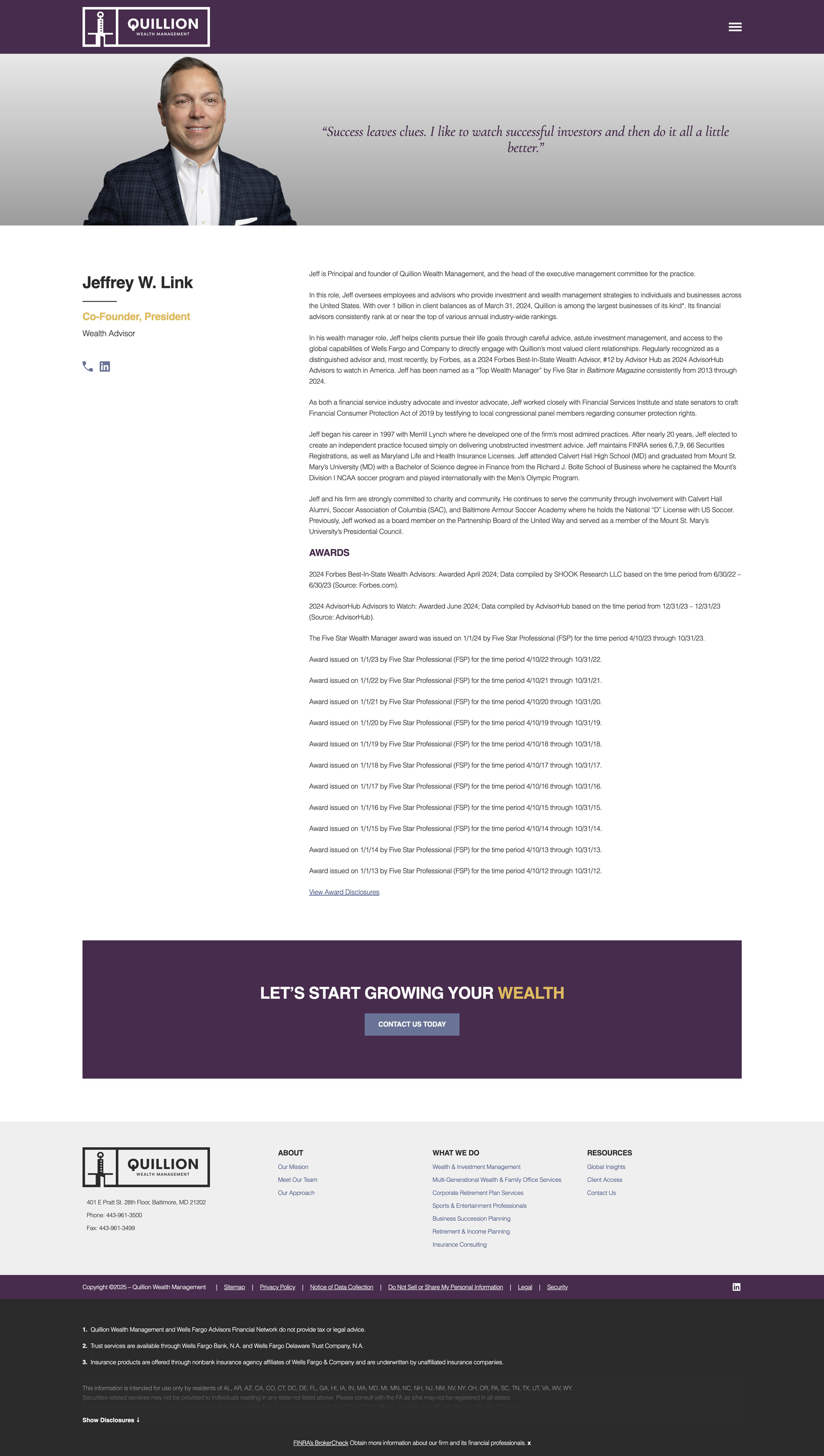 Quillion team profile