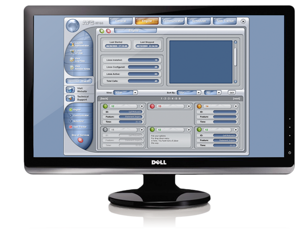 Teltek AFS NT UI design