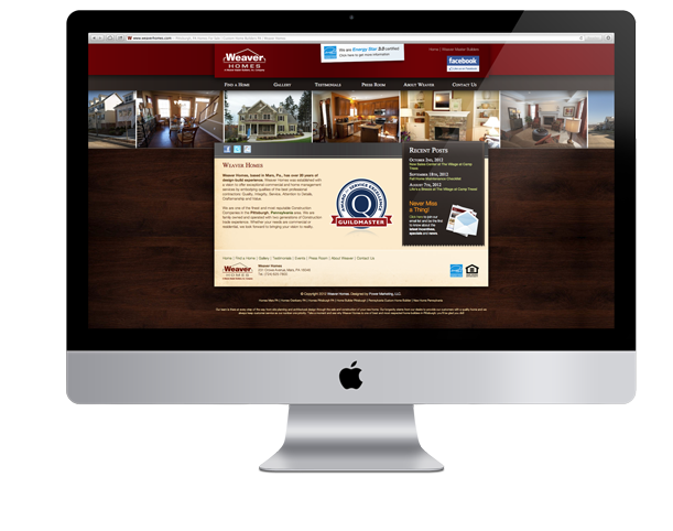 Weaver Homes website